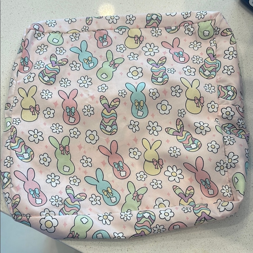 Pastel Bunny Print Pillow Cover